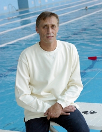 Сергей Копляков в бассейне